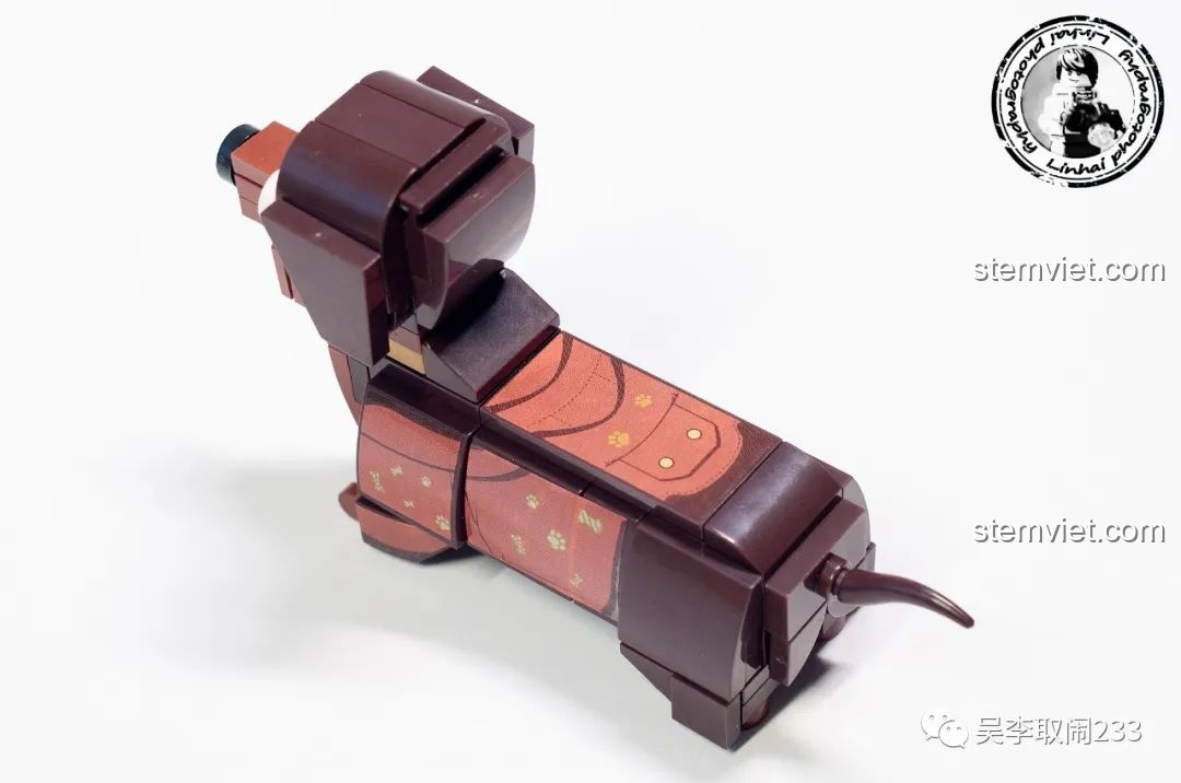 Phụ kiện đệm ngồi phong cách Giáng Sinh đi kèm mô hình lắp ráp Chó Dachshund Forange Block FC8283-3.