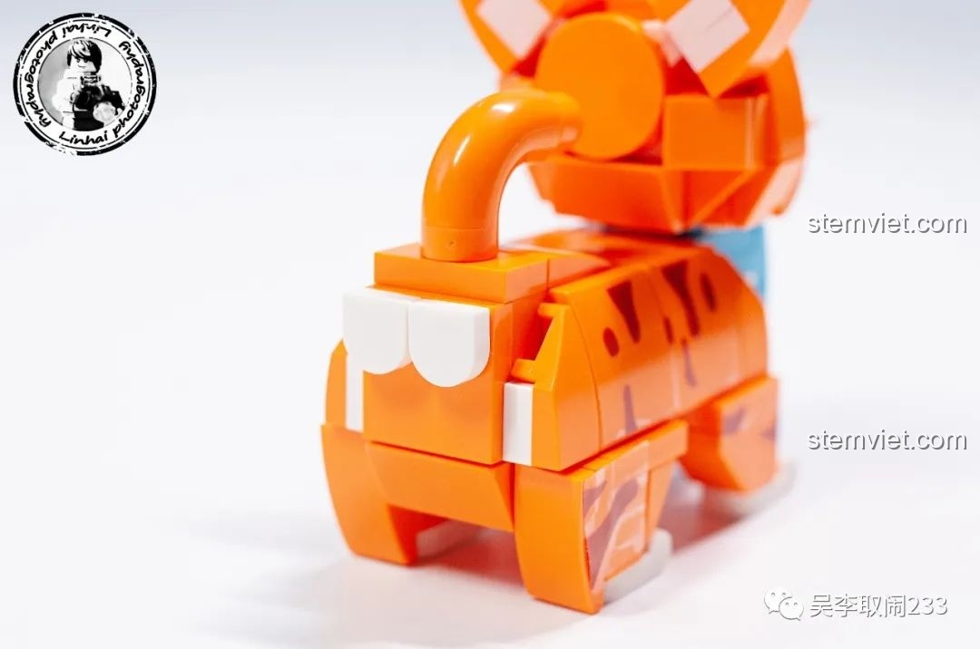 Hộp đồ chơi lắp ráp Mèo Mỹ Lông Ngắn Vằn Forange Block FC8283-12, một trong 12 mẫu thú cưng đáng yêu.