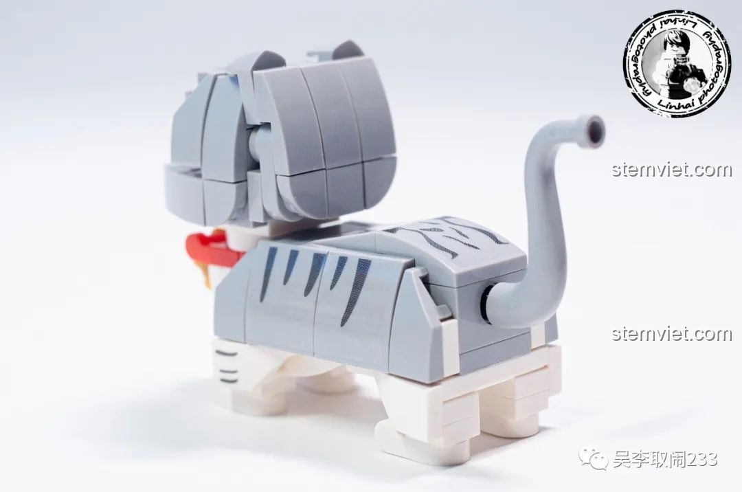 Phụ kiện cá vàng đi kèm mô hình lắp ráp Mèo Mỹ Lông Ngắn Vằn Forange Block FC8283-12.