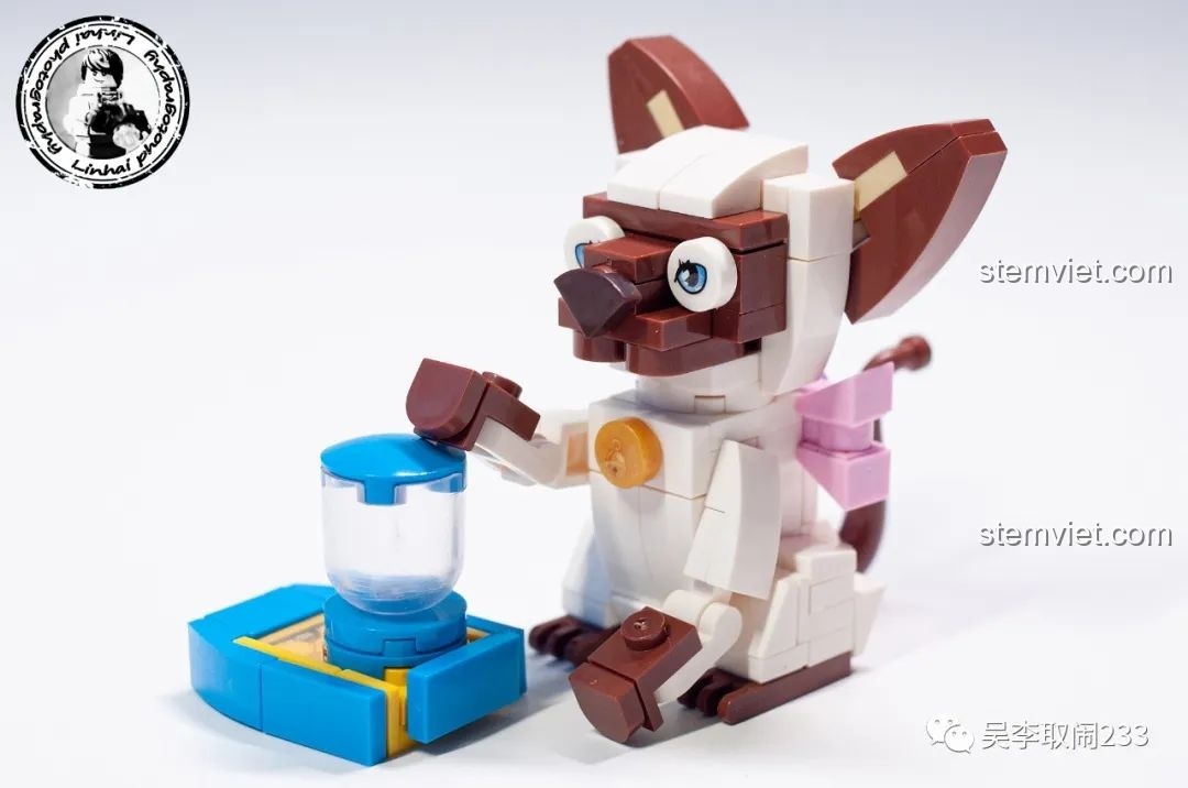 Phụ kiện đồ chơi cá và bóng đi kèm mô hình lắp ráp Mèo Vàng Forange Block FC8283-9.