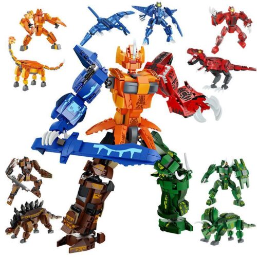 Bộ lắp ghép Forange FC1022 Chiến Thần Biến Hình Robot Khủng Long tổng hợp, đồ chơi lắp ráp cho bé trai 6 tuổi, rèn luyện tư duy sáng tạo, giá tốt.