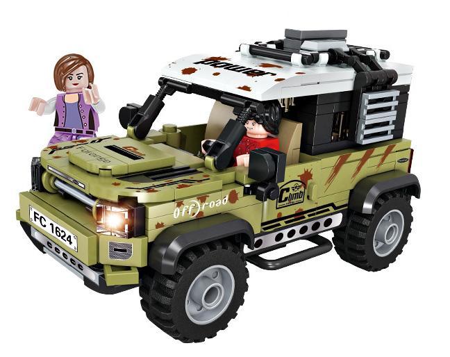 Bộ lắp ghép xe địa hình xanh Forange FC1624 cho bé trai 6 tuổi, chất lượng cao giá rẻ, giúp bé phát triển tư duy.