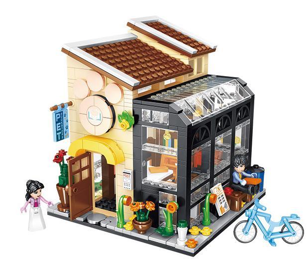 Bộ đồ chơi Forange FC8503 Ngôi nhà mơ ước Tiệm sách thú cưng có đèn LED, phù hợp bé gái 6 tuổi, giá tốt