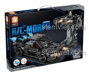 Hộp đồ chơi lắp ghép FC9010 Xe đua biến hình, quà tặng sinh nhật cho con trai 6 tuổi.