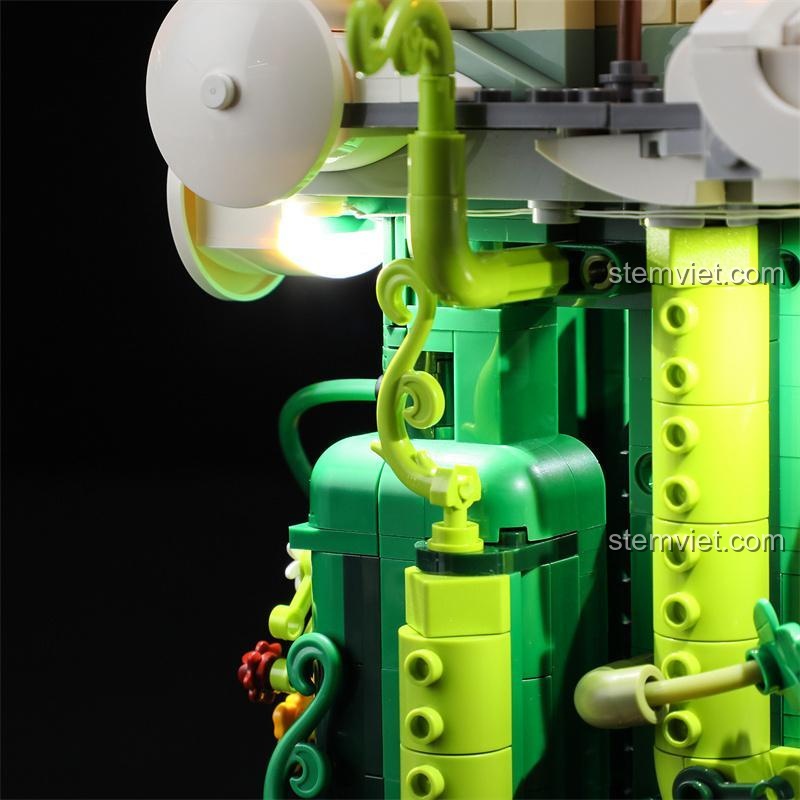 Cận cảnh chi tiết đèn LED tích hợp trên bộ lắp ghép FunWhole F9002.