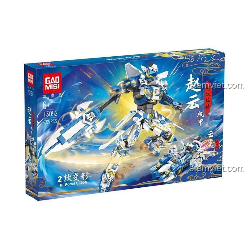 Hộp bộ xếp hình T3052 GAOMISI Triệu Vân Cơ Giáp, đồ chơi lắp ghép robot biến hình cho con trai 6 tuổi, giá rẻ