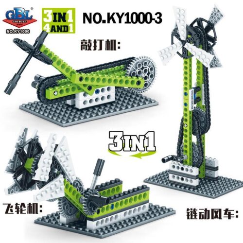 Bộ lắp ghép GBL KY1000-3 Máy đập mini, đồ chơi giáo dục khoa học cho bé trai 6 tuổi.