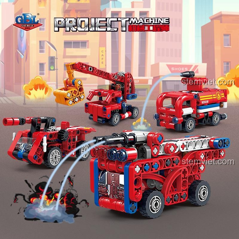 Kích thước hộp đồ chơi xếp hình GBL KY1116, món quà ý nghĩa cho bé trai 8 tuổi.