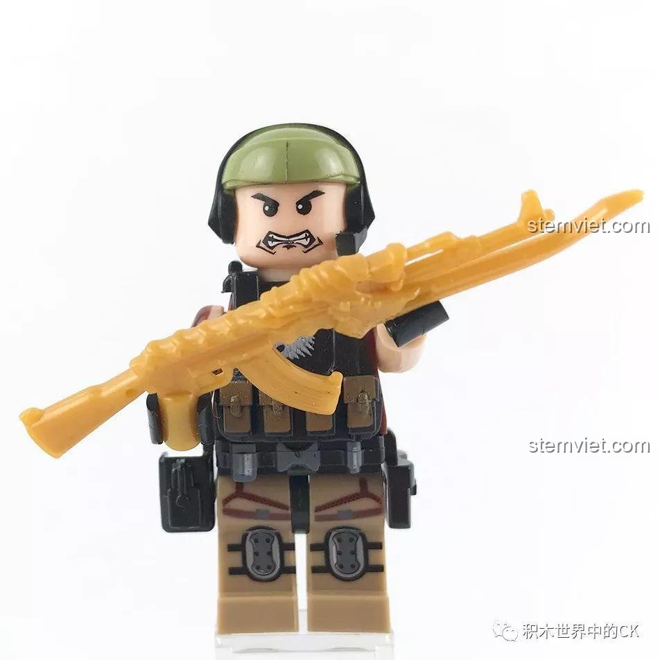 Góc nhìn tổng thể của bộ lắp ráp Chiến trường sinh tồn LELE 36020, thể hiện sự kết hợp hài hòa giữa các nhân vật và cảnh quan.