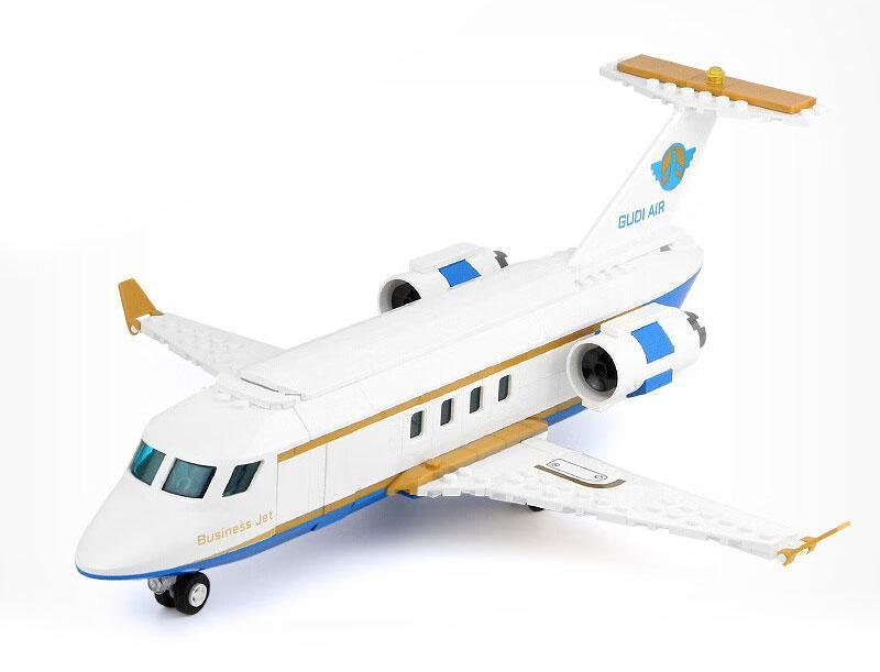 Bộ lắp ghép Máy bay thương gia Jin Yi GUDI 10502, đồ chơi mô hình máy bay phản lực cho bé trai 6 tuổi, giá tốt, thiết kế sang trọng.