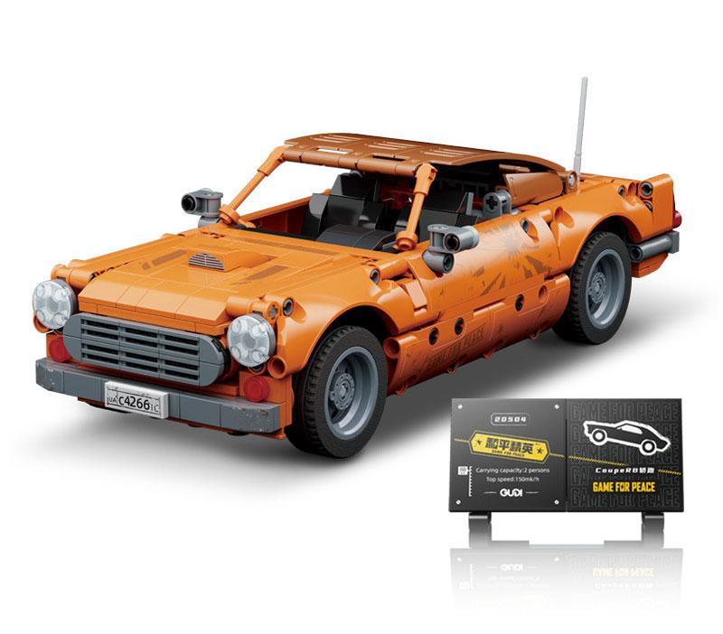 Bộ đồ chơi GUDI 20504 Xe Coupe R8 Game for Peace màu cam, mô hình xe đua tốc độ cao, phù hợp bé trai 6 tuổi, giá tốt.