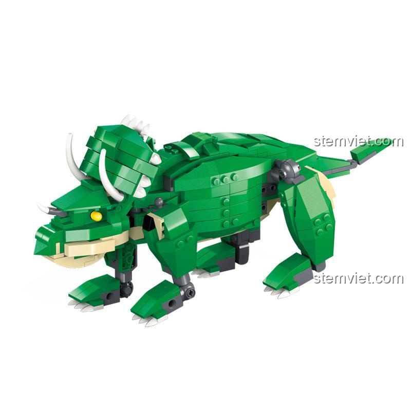 Đồ chơi mô hình 50102 lắp thành Khủng long ba sừng Triceratops, món quà yêu thích cho bé trai.