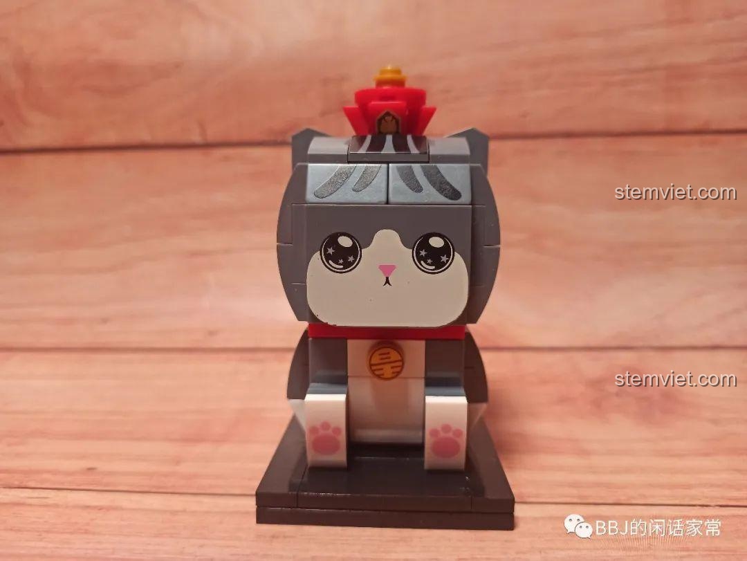 Mô hình Chó Pug Bazhahei Thần Cửa và Ngự Hoàng cùng nhau, bộ lắp ghép Mô hình Chó Pug Bazhahei GUDI.