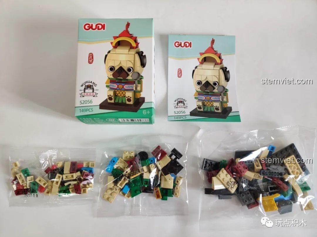 Mô hình GUDI 52051 sau khi lắp ráp hoàn chỉnh, một sản phẩm đáng yêu cho bé 6 tuổi.