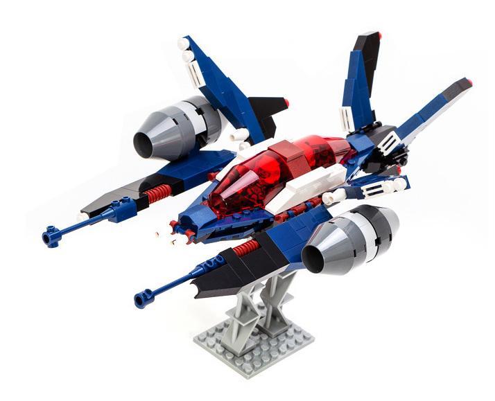 Bộ lắp ghép Chiến Cơ Bạch Viêm GUDI 8613, đồ chơi mô hình máy bay chiến đấu không gian cho bé trai 6 tuổi, giá tốt.