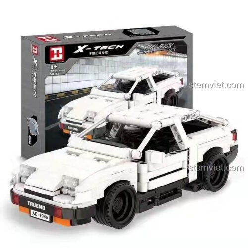 Bộ xếp hình Happy Build YC-QC001 và mô hình xe Toyota Sprinter Trueno AE86 hoàn thiện. Đồ chơi mô hình chất lượng cao cho bé trai.