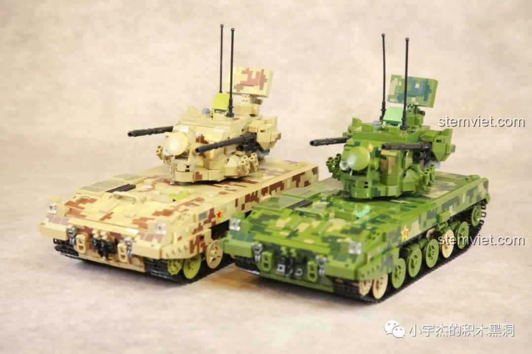 Góc nhìn ngang, tập trung vào họa tiết rằn ri trên mô hình Panlos Brick 688005.