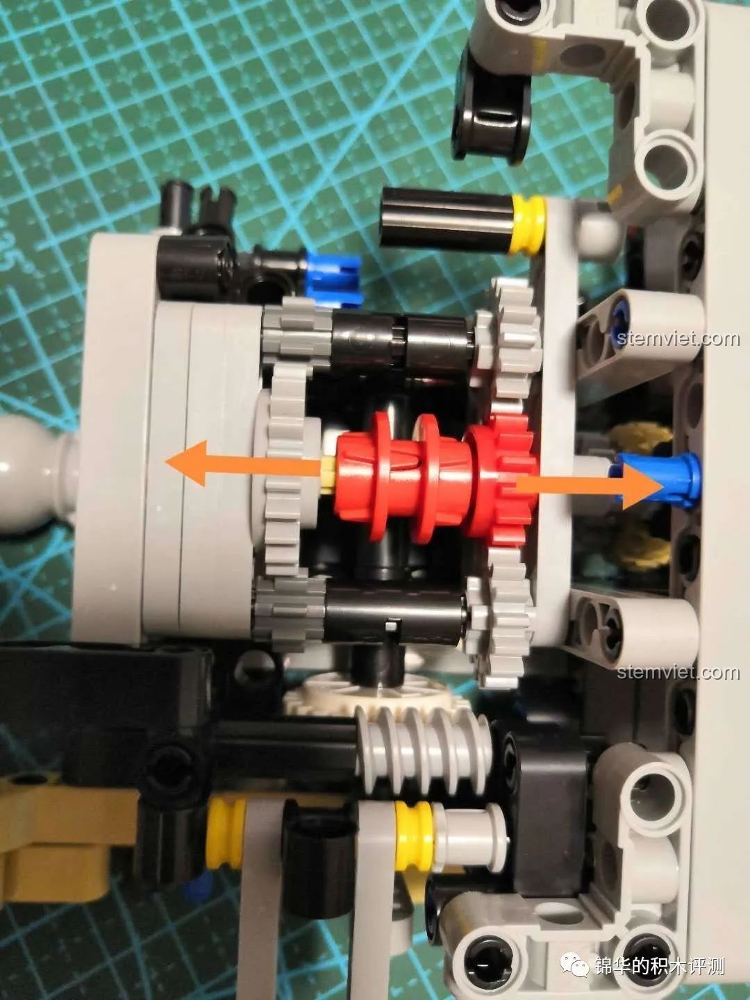 Mô tả hoạt động của trục chuyển số trong hộp số của Quái thú bọc thép Marauder 13131.