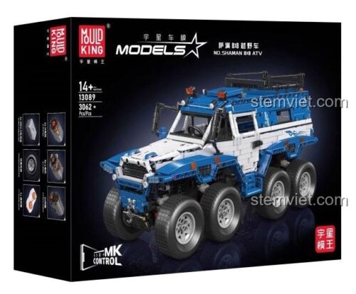 Mô hình xe địa hình Avtoros Shaman 8x8 Mould King 13089 sau khi lắp ráp hoàn chỉnh, dành cho con trai 14 tuổi, giá tốt.