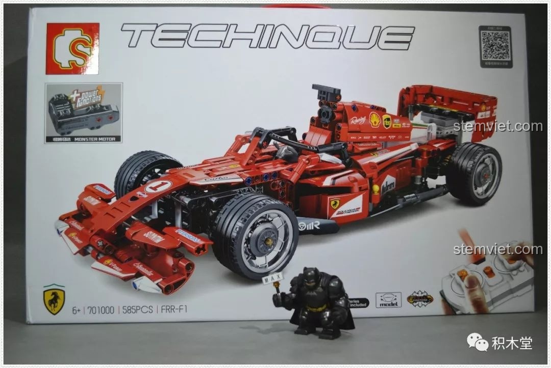 Hộp đồ chơi mô hình Xe đua Công thức 1 Sembo 701000 FRR-F1, món quà tuyệt vời cho bé trai trên 6 tuổi yêu tốc độ.