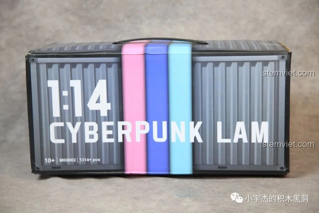 Hộp đựng mô hình siêu xe Lamborghini Sián FKP 37 Cyberpunk MK6002 tỉ lệ 1:14, thiết kế như container vận chuyển, thu hút mọi ánh nhìn.