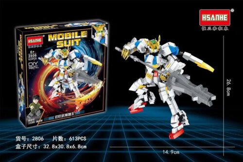 Bộ lắp ráp HSANHE 2806 Mô Hình Robot Gundam Barbatos Lupus Rex cho bé trai 6 tuổi, chất lượng cao, giá tốt