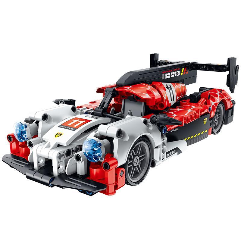 Bộ lắp ráp Xe Đua Porsche 919 IM.Master 5811 màu đỏ trắng đen, mô hình xe đua hồi lực tỉ lệ 1:18 cho bé trai 8 tuổi, đồ chơi mô hình chất lượng cao giá tốt.