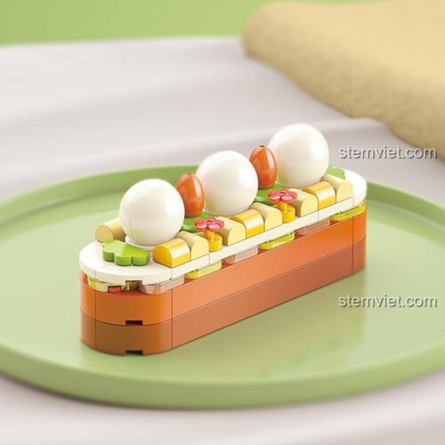 JAKI JK5628 Bộ lắp ghép Bánh Tart Trái Cây Hương Vị Ngọt Ngào cho bé gái 8 tuổi