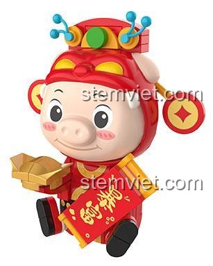 bộ lắp ghép JAKI JK6831 mô hình Heo Siêu Giàu GG Bond từ Trung Quốc, đồ chơi mô hình chất lượng cao cho thanh niên 14+.