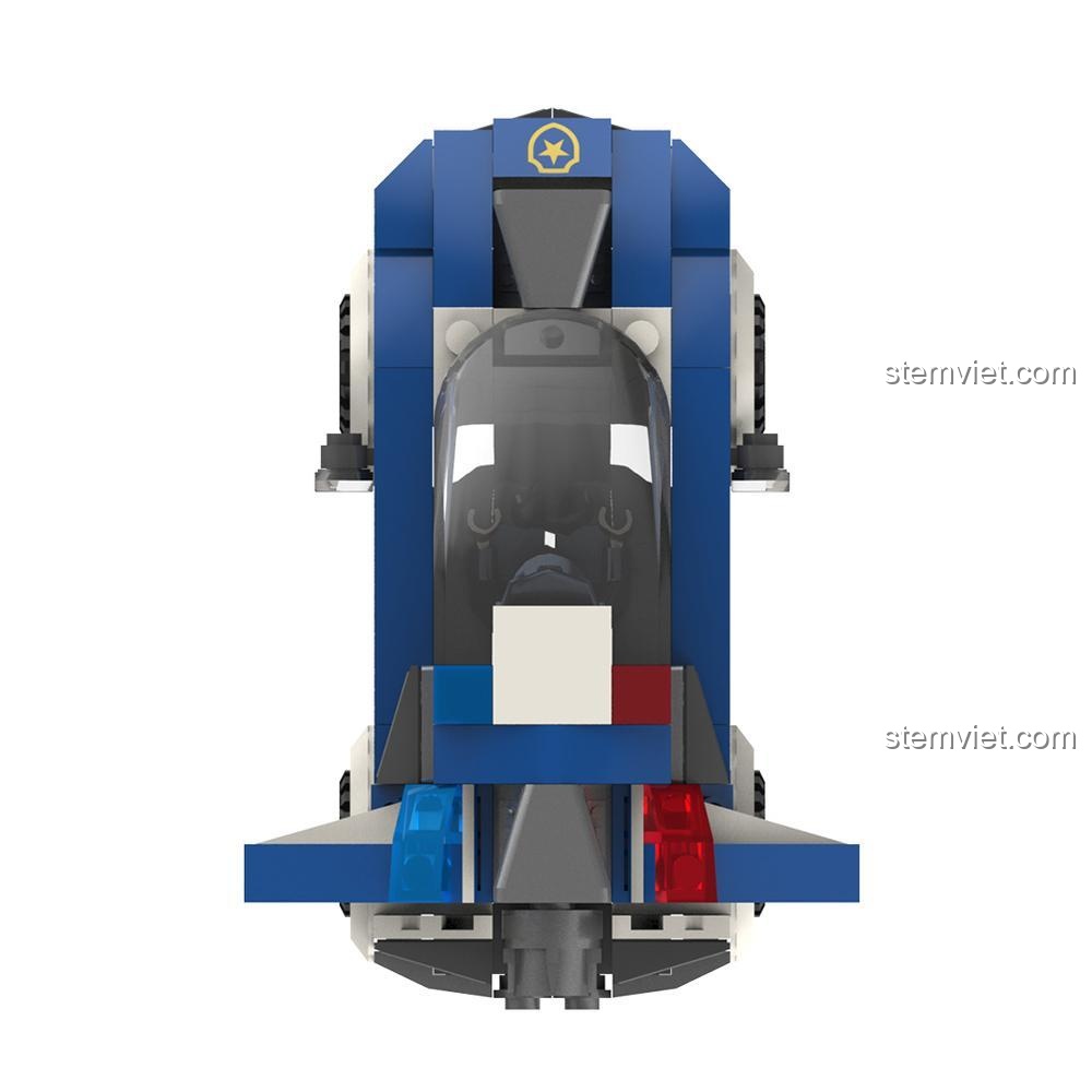 Xe Cảnh Sát JAKI JK9129, đồ chơi lắp ráp giá tốt, phù hợp bé trai 8 tuổi