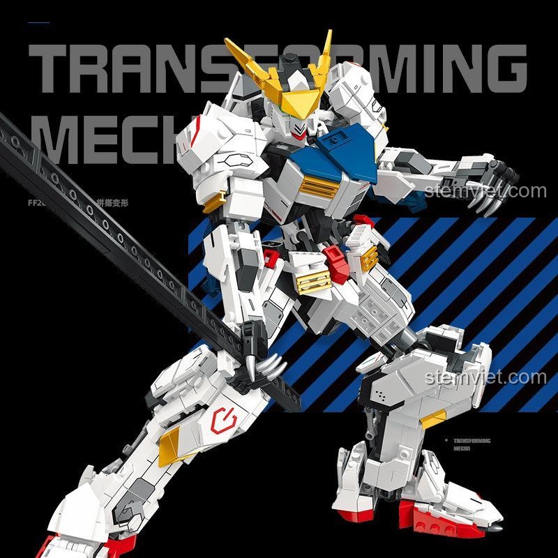robot FF20012 JIE STAR Robot Biến Hình Chiến Đấu dạng chiến binh mạnh mẽ cho bé trai 6 tuổi