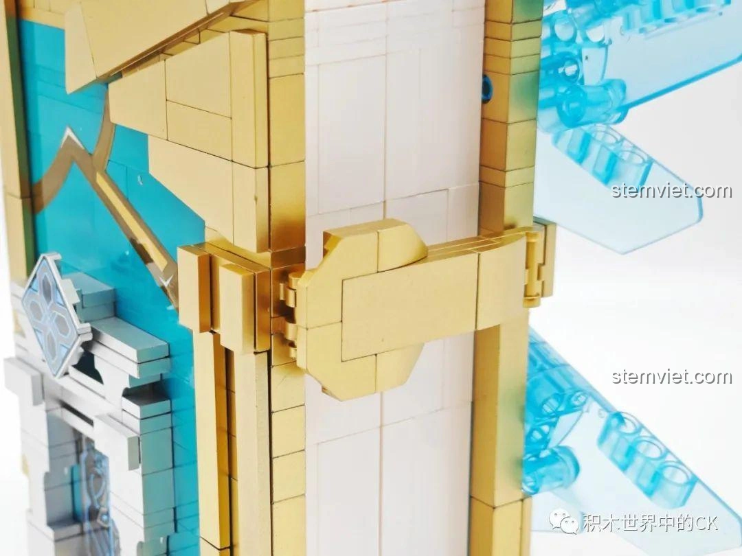 Mô hình JIESTAR 58102 Sách Thiên Không được mở ra, hé lộ toàn bộ không gian bên trong đầy chi tiết.