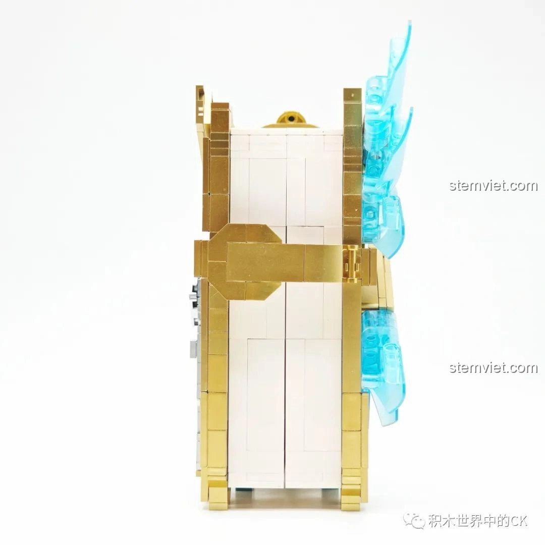 Mô hình JIESTAR 58102 Sách Thiên Không nhìn từ cạnh bên, thể hiện độ dày và cấu trúc vững chắc.