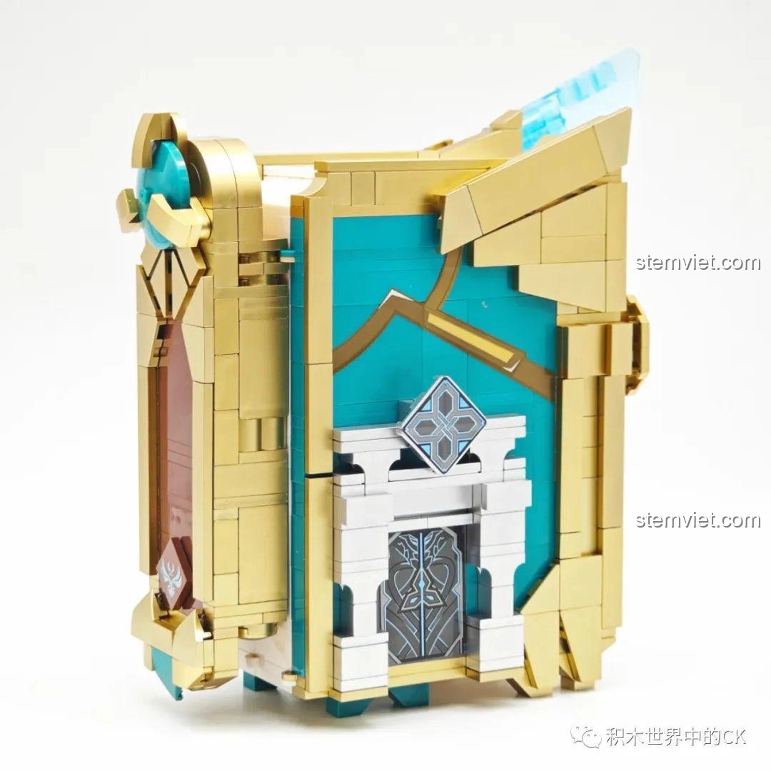 Mô hình hoàn chỉnh JIESTAR 58102 Sách Thiên Không từ Genshin Impact, góc nhìn ấn tượng.