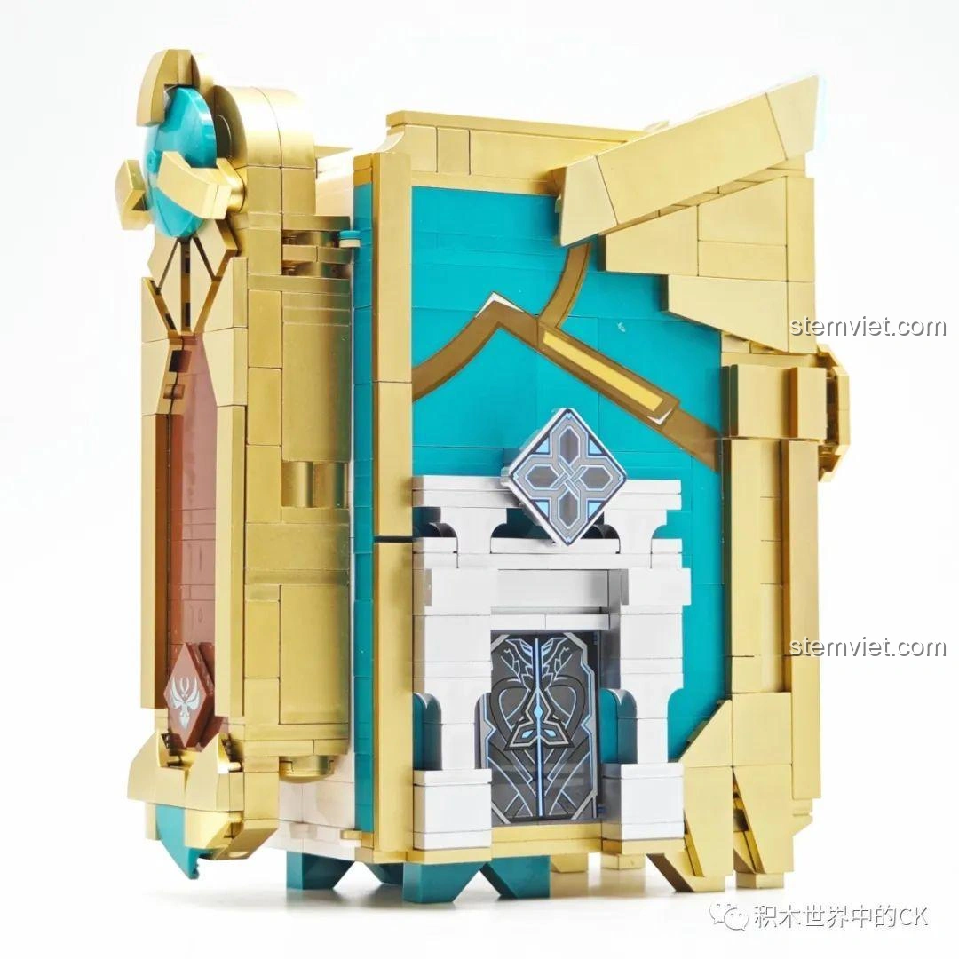 Mô hình JIESTAR 58102 Sách Thiên Không hoàn chỉnh, thể hiện rõ các chi tiết thiết kế độc đáo.