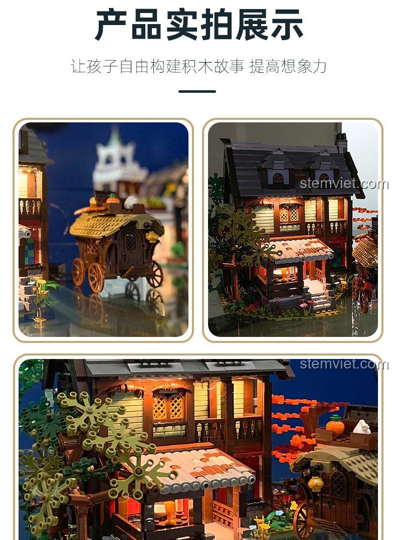 Ảnh chụp thực tế sản phẩm JIESTAR 89148, giúp trẻ tự do xây dựng câu chuyện và nâng cao trí tưởng tượng.