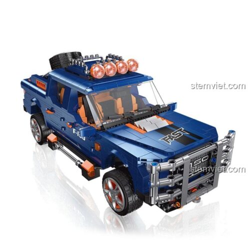 Đồ chơi mô hình Ford F-150 JIESTAR 92020, xe bán tải Ford Raptor màu xanh dương, đồ chơi xây dựng cho bé trai 8 tuổi, giá rẻ đáng tiền.