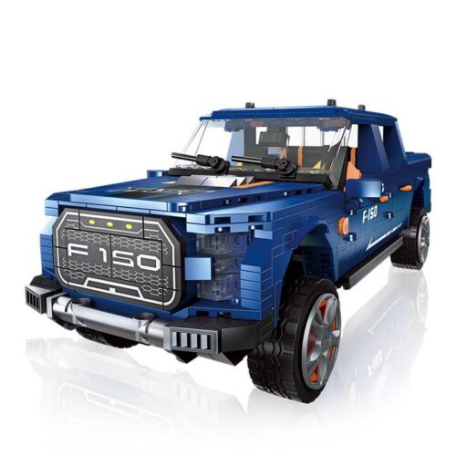 Bộ lắp ghép Xe Ford F-150 Raptor JIESTAR 92020 màu xanh dương, mô hình xe bán tải địa hình Ford F-150 Raptor cho bé trai 8 tuổi, đồ chơi mô hình chất lượng cao giá tốt.