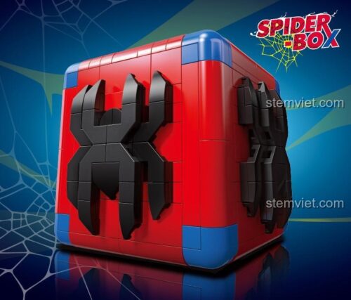 Đồ chơi lắp ráp JIESTAR 92501 Hộp bí ẩn Người Nhện, set đồ chơi JIESTAR 2501, hộp xếp hình Người Nhện 92501, kích thích sáng tạo cho bé trai.