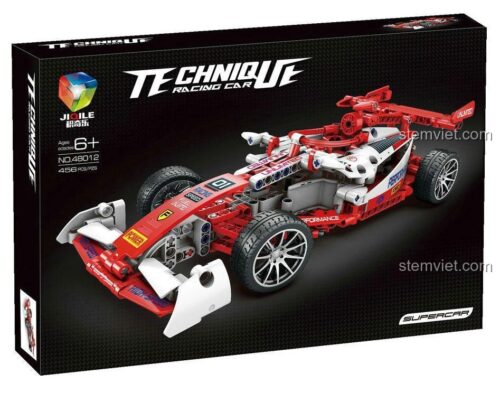 Hộp đồ chơi mô hình xe đua F1 JIQILE 48012, quà tặng sinh nhật ý nghĩa cho con trai 6 tuổi.
