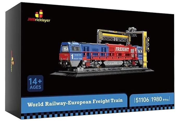 Bộ lắp ghép Tàu Hỏa Chở Hàng Châu Âu G2000 JMBricklayer 51106, đồ chơi mô hình chất lượng cao cho bé trai 14 tuổi, giá tốt.