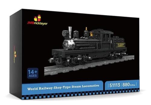 bộ lắp ghép JMBricklayer 51113 Xe Lửa Hơi Nước cho con trai 14 tuổi, mô hình tỉ mỉ, giá tốt