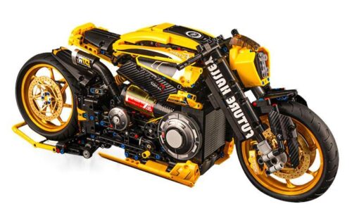 Bộ lắp ráp K Box 10506 Mô tô Cyberpunk 2077 Harilay Davvis (1981 mảnh) - Tốc Độ Tương Lai và Thiết Kế Đột Phá, mô hình mô tô tương lai màu vàng đen, phù hợp bé trai 8+ tuổi, giá tốt