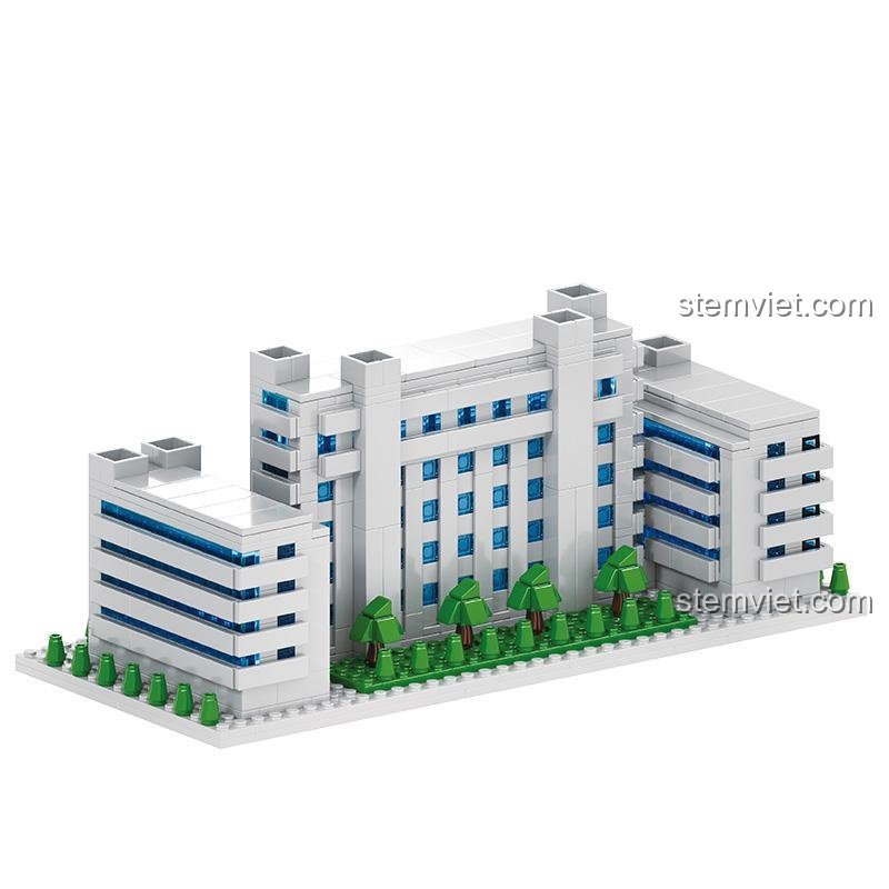 bộ xếp hình 3124 Tòa nhà Hóa học Đại học Nam Khai phát triển tư duy cho bé gái 6 tuổi