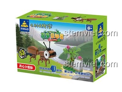 Mô hình Kiến KY80021-3 lắp ráp từ 53 mảnh ghép. Đồ chơi xếp hình KAZI chủ đề côn trùng cho bé trai 6 tuổi, giá rẻ.