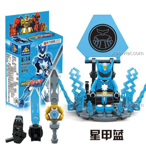 Bộ lắp ghép KAZI KY8068-4 Minifigure Tinh Giáp Lam từ phim Thần Thú Kim Cang, đồ chơi mô hình giá rẻ cho con trai.
