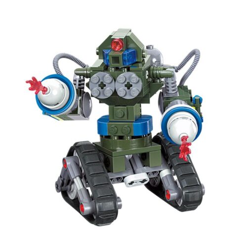 Mô hình đồ chơi lắp ráp KAZI KY81004 Robot xe tăng tương lai X-2 từ game Red Alert 3 cho bé trai 6 tuổi.