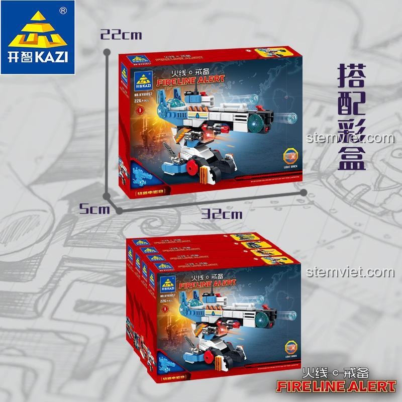 Kích thước hộp đồ chơi KAZI KY81057, 32x22x5cm, dễ dàng vận chuyển, giá tiết kiệm.