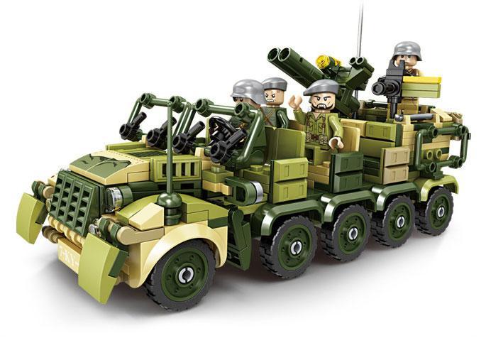 Bộ lắp ghép Xe Bán Xích Kéo SDKFZ 7 KAZI KY82057, đồ chơi mô hình quân sự 8 trong 1 cho bé trai 6 tuổi, giá tốt, chất lượng cao, hình ảnh chính của sản phẩm.