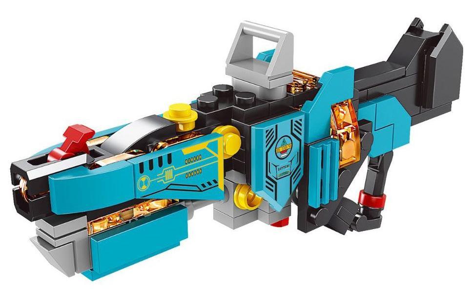 Mô hình súng trường xung kích KAZI KY88026, đồ chơi lắp ráp súng tương lai cho bé trai 6 tuổi, chất lượng cao.